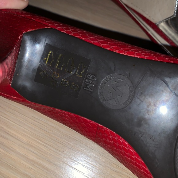 Red Michael Kors Pumps - Picture 5 of 8